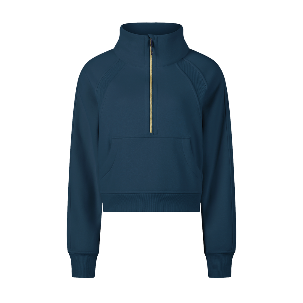 Women's BLOOM Cropped Half-Zip Sweatshirt