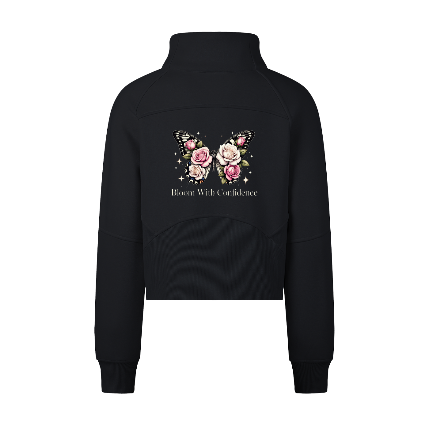 Women's BLOOM Cropped Half-Zip Sweatshirt