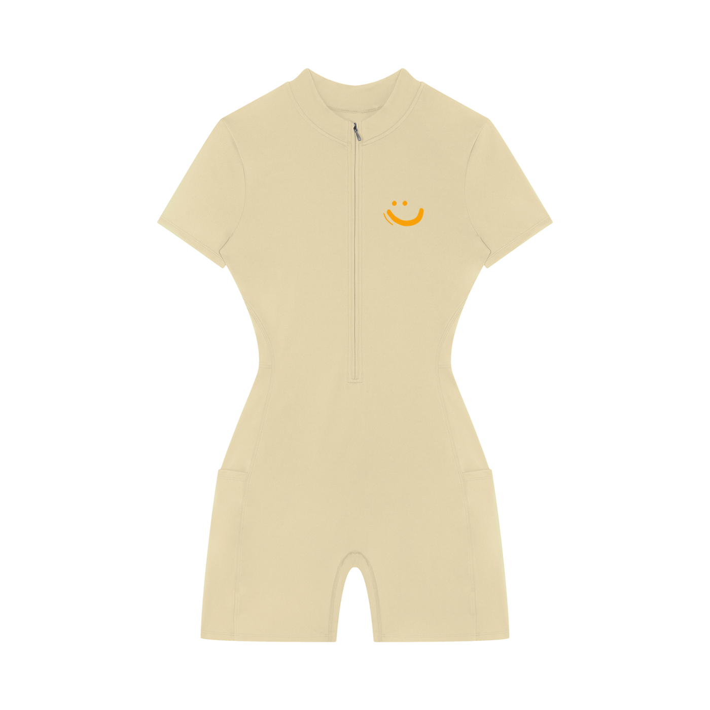 Women's  GOOD VIBES graffiti logo Quarter-Zip/Sleeve Romper