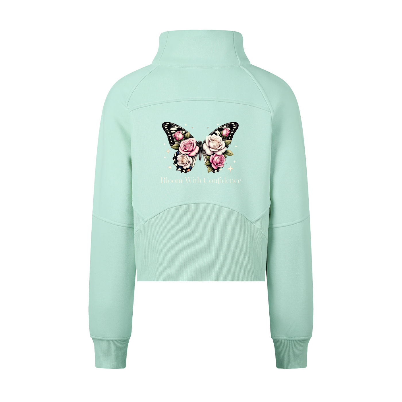 Women's BLOOM Cropped Half-Zip Sweatshirt