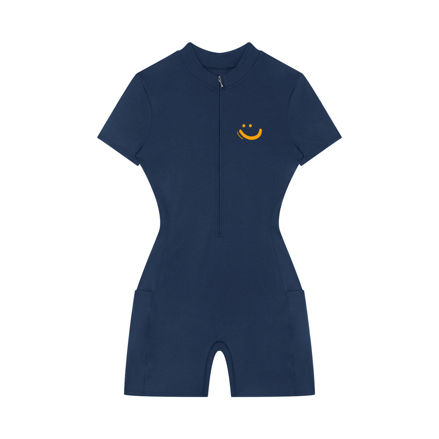 Women's  GOOD VIBES graffiti logo Quarter-Zip/Sleeve Romper