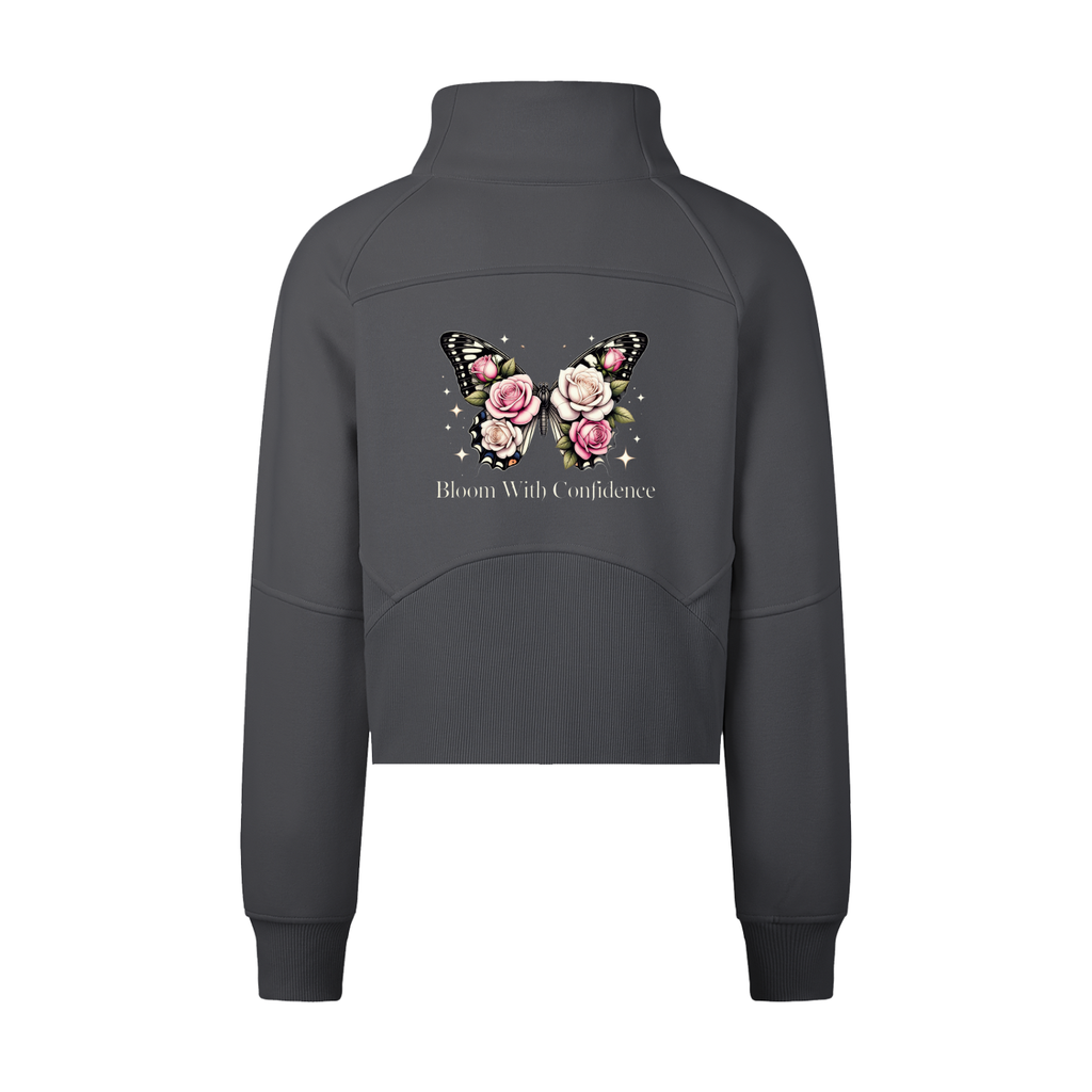 Women's BLOOM Cropped Half-Zip Sweatshirt