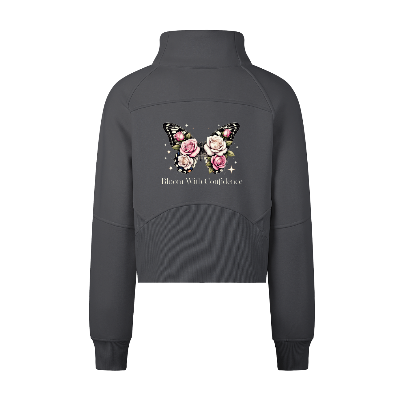 Women's BLOOM Cropped Half-Zip Sweatshirt