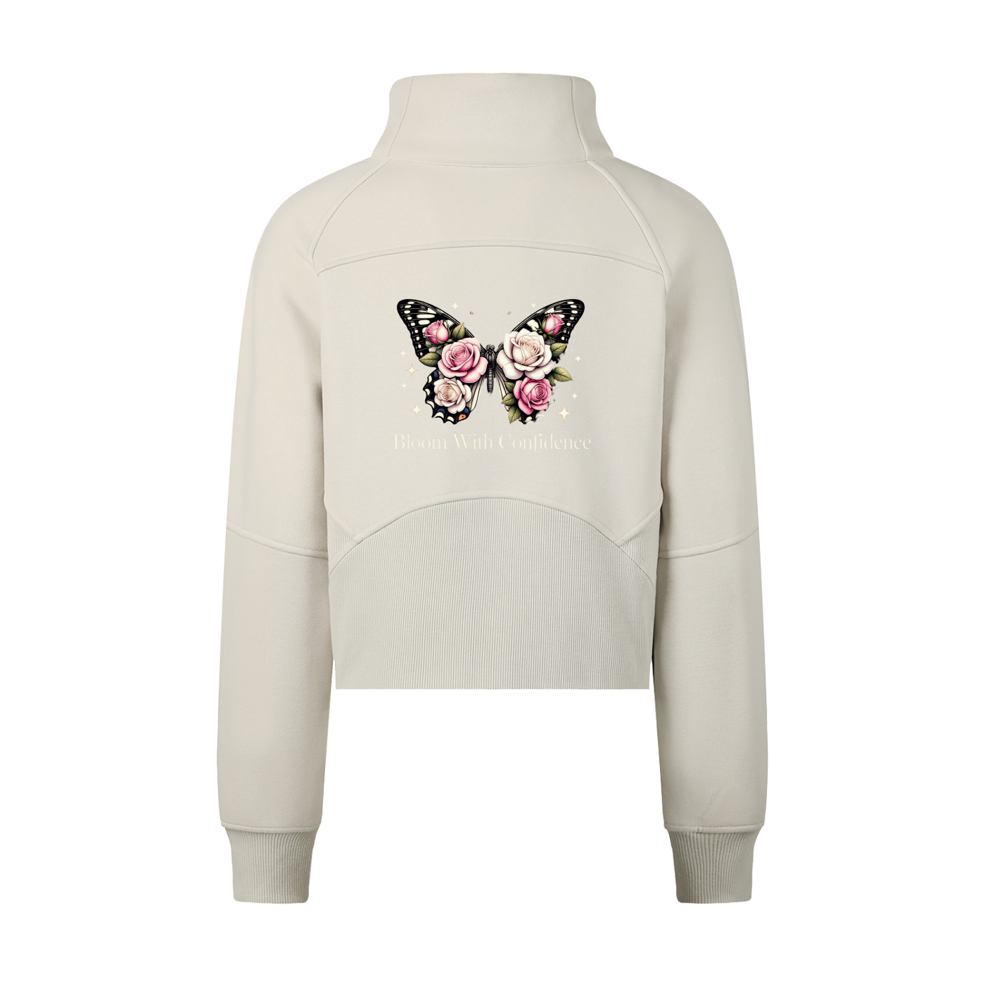 Women's BLOOM Cropped Half-Zip Sweatshirt