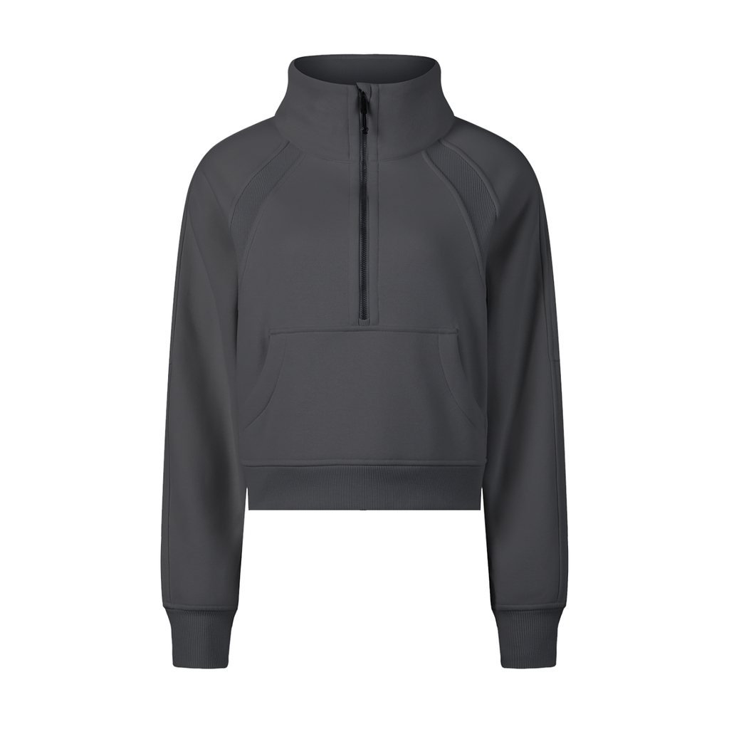 Women's BLOOM Cropped Half-Zip Sweatshirt