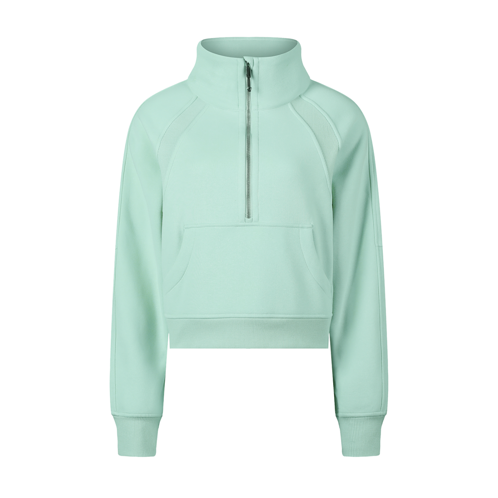 Women's BLOOM Cropped Half-Zip Sweatshirt
