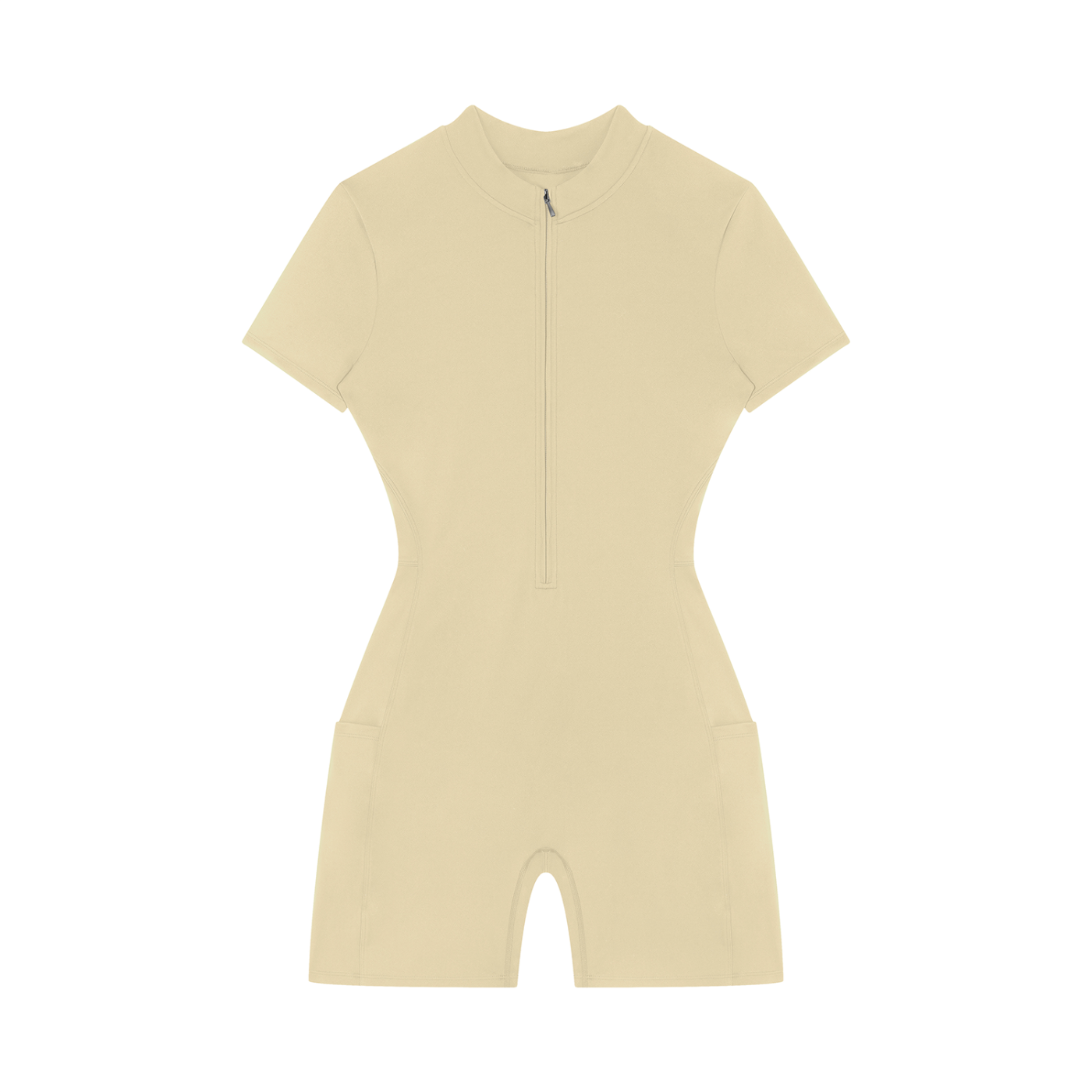 Women's graffiti logo Quarter-Zip Sleeve Romper