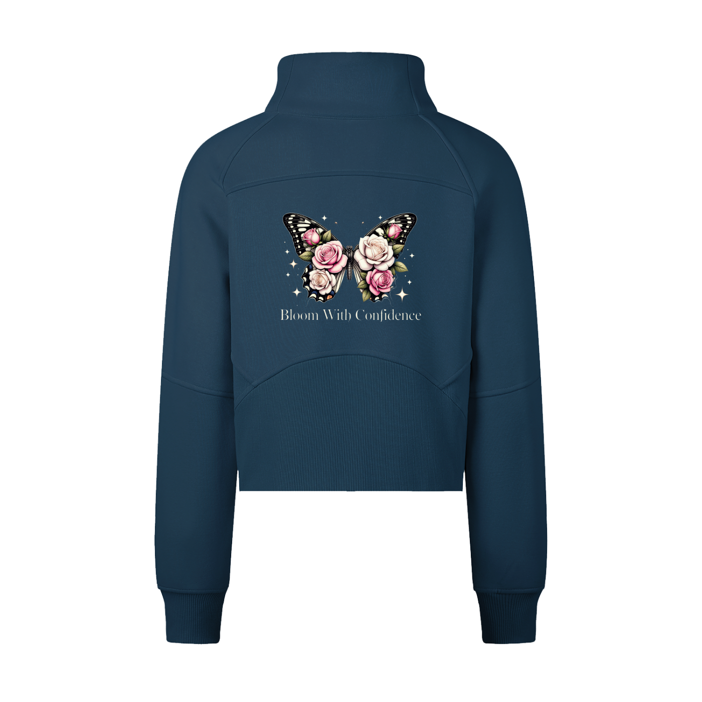 Women's BLOOM Cropped Half-Zip Sweatshirt